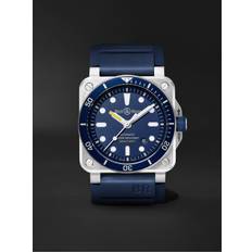 Bell & Ross Dame Ure Bell & Ross BR 03-92 Diver Blue Automatic 42mm and Rubber Watch, Ref. No. BR0392-D-BU-ST/SRB Men Blue
