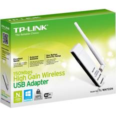 USB-A - Wi-Fi 4 (802.11n) Netværkskort & Bluetooth-adaptere TP-Link TL-WN722N