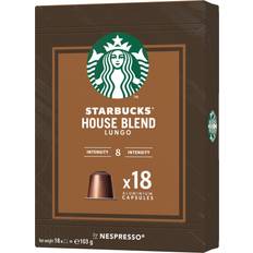 Kaffekapsler Starbucks Nespresso House Blend Coffee Capsule 103g 18stk