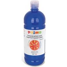 Primo skolmålsfärg temperatfärg för barn, 1 000 ml flaska med doseringslås ultramarinblå