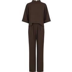 36 - Polyester Jumpsuits & Overalls Neo Noir Arlo Crepe Jumpsuit - Brown