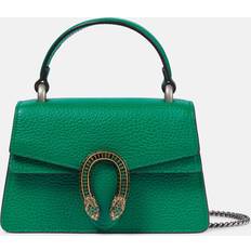 Gucci Grøn Tasker Gucci Dionysus Supermini Leather Handbag Womens Green