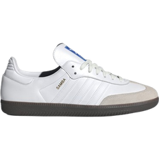 Adidas 50 ½ - Dame - Læder Sneakers adidas Samba OG - Cloud White/Gum