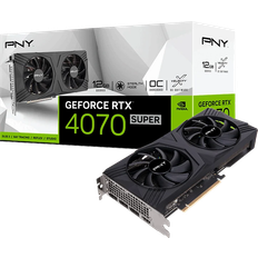 PNY GeForce RTX 4070 Super Grafikkort PNY GeForce RTX 4070 Super Verto Dual Fan OC HDMI 3xDP 12GB
