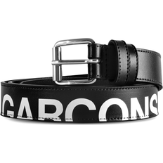 Comme des Garçons Figursyet Tøj Comme des Garçons Huge Logo Leather Belt - Black