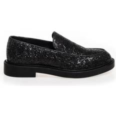 38 ½ - Dame - Læder Loafers Copenhagen Shoes Loafers - Black Glitter