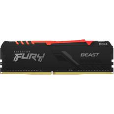 3600 MHz - 8 GB - DDR4 RAM Kingston Fury Beast RGB Black DDR4 3600MHz 8GB (KF436C17BBA/8)