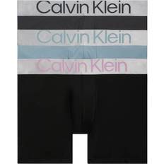 Calvin Klein Blå - Polyester Underbukser Calvin Klein Pack Boxer Briefs Steel Micro Blue