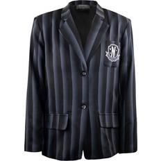 Cinereplicas Blazere Cinereplicas Wednesday Jacket Nevermore Academy black Striped Blazer