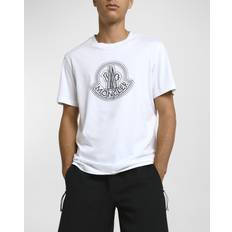 Moncler Herre T-shirts & Toppe Moncler Men's Logo T-Shirt White 44/Regular