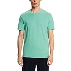 Esprit Grøn - Slim Tøj Esprit Jersey-T-Shirt mit Rundhalsausschnitt DUSTY GREEN