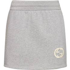 Gucci Nederdele Gucci Cotton fleece miniskirt grey