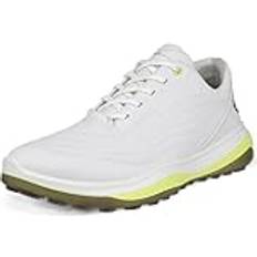 Ecco 4 - Herre Golfsko ecco LT1 Golf Shoes White/Yellow 132264-01007 UK 12.5 Regular Fit