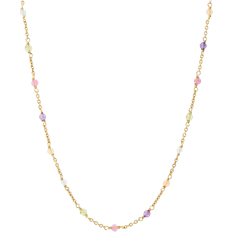 Pernille Corydon Rainbow Necklace - Gold/Tourmaline/Peridot/Aquamarine/Amethyst/Calcite