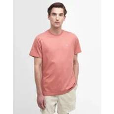 Barbour Pink Overdele Barbour Mens Pink Clay Essential Sports T-Shirt
