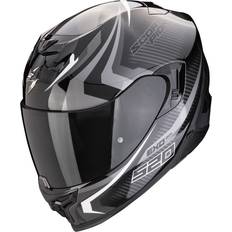 Scorpion Motorcykelhjelme Scorpion Exo-520 Evo Air Terra Helm, schwarz-weiss-silber, Größe