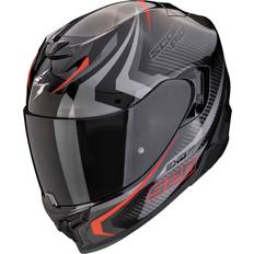 Scorpion Motorcykelhjelme Scorpion Exo-520 Evo Air Terra Helm, schwarz-rot-silber, Größe