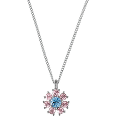 Dyrberg/Kern Delise Necklace - Silver/Pink/Blue