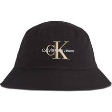 Calvin Klein Bomuld Hovedbeklædning Calvin Klein Twill Logo Bucket Hat Black One