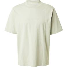Grøn - S - Skjortekrave T-shirts Abercrombie & Fitch Lysegrøn t-shirt med centralt præget logo