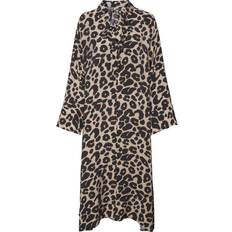 Leopard - Viskose Kjoler Vero Moda Vmiris Long Dress - Brown/Silver Mink