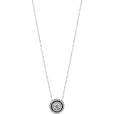 Pandora Dame Halskæder Pandora Sparkling Double Halo Collier Necklace - Silver/Transparent