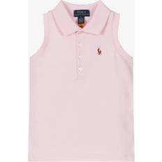 Ralph Lauren Pink Børnetøj Ralph Lauren Girls Pink Sleeveless Polo Shirt