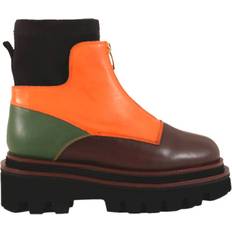 7 - Dame - Multifarvet Støvler Copenhagen Shoes Cozy Chunky - Brown/Orange