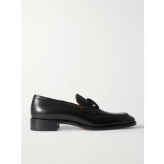 Christian Louboutin Chambelimoc Leather Loafers Men Black