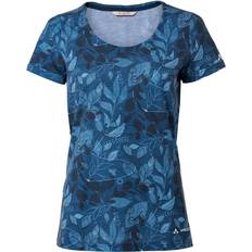 Vaude Polyester T-shirts & Toppe Vaude Skomer AOP T-shirt Women Ultramarine