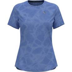 Odlo Dame Overdele Odlo Damen Zeroweight Engineered Chill-Tec T-Shirt blau
