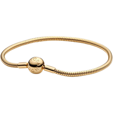 Pandora Guldbelagt Armbånd Pandora Moments Snake Chain Bracelet - Gold