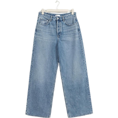 Gina Tricot Blå Bukser & Shorts Gina Tricot Baggy Wide Jeans - Mid Blue