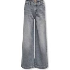 152 - Grå Børnetøj Only Comet Wide Leg Jeans - Medium Grey Denim (15313895)