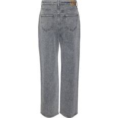 Vero Moda 48 - Elastan/Lycra/Spandex Tøj Vero Moda Tessa High Rise Wide Fit Jeans - Grijs/Medium Grey Denim
