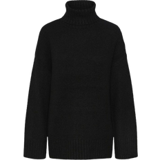 40 - Elastan/Lycra/Spandex - Polotrøjer Sweatere Pieces Nancy Turtleneck - Black