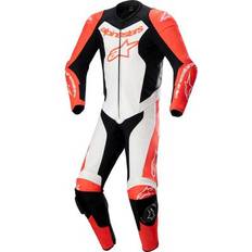 Skind Motorcykelstativer Alpinestars GP Force Lurv perforated One Piece Motorcycle Leather Suit, black-white-red