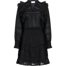 Dame - Sort Kjoler Neo Noir Harmoni S Voile Dress - Black