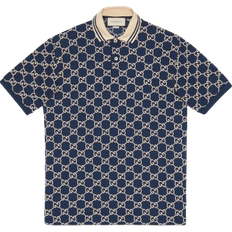 Gucci L Polotrøjer Gucci GG Stretch Polo Shirts - Dark Blue