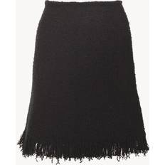 Chloé Sort Tøj Chloé Tweed Boucle Silk Cashmere Mini Skirt