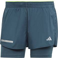 Genanvendt materiale - XXS Shorts adidas Ultimate 2 in 1 Shorts - Arctic Night/Lucid Lemon