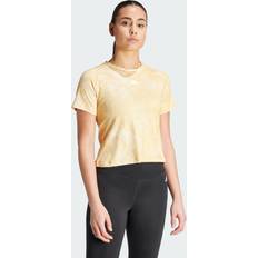 Batik T-shirts adidas Aop Flower Short Sleeve T-shirt Yellow Woman