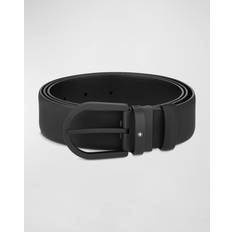Montblanc Horseshoe Leather Belt Black