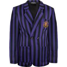 Cinereplicas Blazere Cinereplicas Nevermore Academy Purple Striped Blazer Jacket