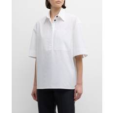 Jil Sander Short-Sleeve Collared Cotton Shirt