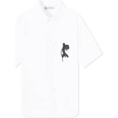 Alexander McQueen V-udskæring Tøj Alexander McQueen Slim-Fit Harness-Detailed Stretch-Cotton Shirt Men White UK/US