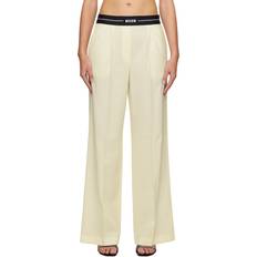 MSGM Bukser MSGM Off-White Suiting Trousers 02 Off White IT