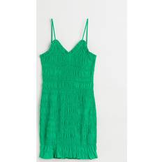 H&M Grøn Tøj H&M Dame Grøn Smocksyet kjole