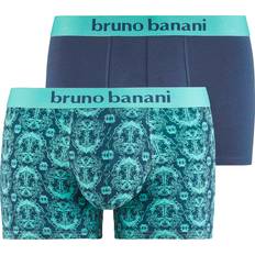 Bruno Banani Bukser Bruno Banani Pants, 2er-Pack, Logo-Print, für Herren, blau