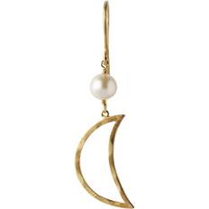 Stine A Bella Moon Earring - Gold/Pearl